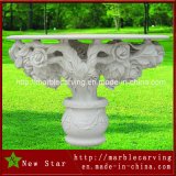 Gegeours White Marble Yard Table Mt1711