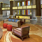 Custom Made Wood Fabric Hotel Lobby Sofa for Reception Center