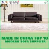 Modern Office Leather Sofa Chair with Wooden Frame