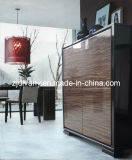 Italian Modern Wooden Black High Glossy Paint Cabinet (SM-W12)
