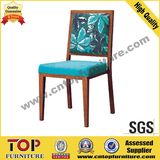Hotel Aluminum Wood Look Dining Chair