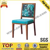 Hotel Aluminum Wood Look Dining Chair