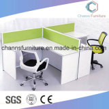 Popular Double Workstation Style Office Desk with Melamine Partition (CAS-W1852)
