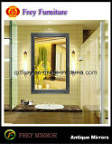 Antique Design Platane Wood Bathroom Mirror