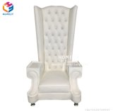 Guangzhou Hot Sale PU Leather or Velvet Single High Back King Chair