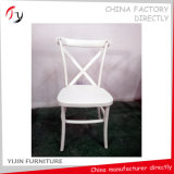 Wood Painting White Wedding Vent Back Chair (FC-149)