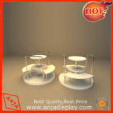 MDF Round Shoe Rack Display Table for Shop