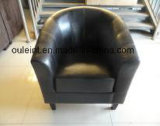 Single Faux Leather Sofa with Armrest