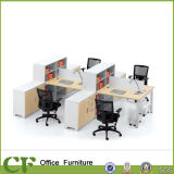 Wooden Furniture Office Workstation Table with Storage Cabinet Cup Holder