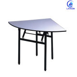 Hot Sale Plywood Round Folding Table in Hotel Dining Room