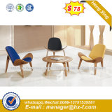 Red Fabric Modern Barstool Leisure Office Egg Swan Chair (HX-SN8045)