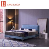 Simple Design Style Fabric Upholstery King Size Wooden Bed Set Furniture for Designer