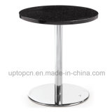 (SP-RT168) Acrylic Black Round Corian Solid Surface Table