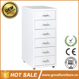 European Style Clasp Hands Metal Office Furniture Mobile Filing Cabinet