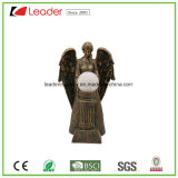 Polyresin Garden Decorative Angel Figurine with Solar Light for Outdoor Decoration