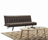 Classic Functional PU Sofabed with Metal Legs