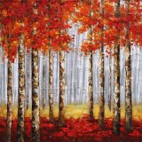 Aluminum Panel Reproduction Art Painting for Trees