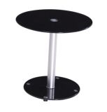 New Glass Cocktail Table, Round Corner Table (C027)