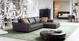 Modern Style Corner Combination Genuine Leather Sofa Ms1204