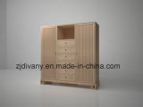 New-Chinese Style Oak Wood Wardrobe