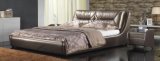French Style Bedroom Set- Leather Bed with Crystal Decoration (6019)