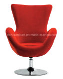 Modern Fabric Iron Frame Swivel Chair for Livng Room