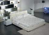 Foshan Furniture Modern Frame Soft King / Queen Size Leather Bed