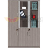 Glass Door Pine Grain Office File Cabinet Furniture (HY-NNH-W311)