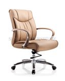 Modern Hot Selling Cow Leather Beige Leather Office Chair (SZ-OC041)