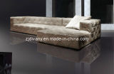 Modern Leather Wood Combination Sofa Fabric Sofa (LS-101F)