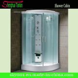 Simple Quadrant Frosted Glass Transparent Glass Shower Cabinet (TL-8811)