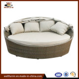 Classic on Sale Rattan Round Bed Garden Furniturefor Outdoor (WF050049)