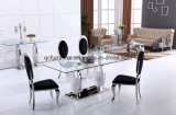 Clear Glass Top Dining Table 856#