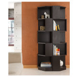 Modern Livingroom Wooden Corner 5 Shelf Bookcase Display Stand