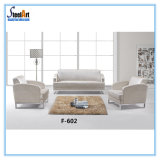 Office Furniture White Leather Sofa (KBF F602)