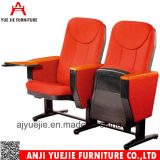 Plastic Movable Church Chair Fabric Corve Yj1003b
