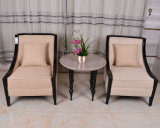 Latest Design Fabric Wooden Modern Hotel Restaurant Dining Chair Sofa