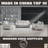 Elegant Soft Foam White Leather Sofa for Home Use