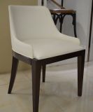 Henar Modern Restaurant Furniture White Leather Wooden Dining Room Chair