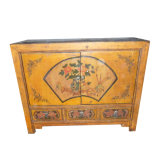 Antique Furniture Gansu Painted Wooden Cabinet Lwb717