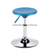 Black High Metal Bar Chair with Round Tube Salon Chair Bar Stool