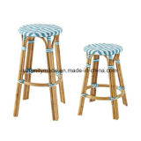 Outdoor Furniture Stackable French Bistro Rattan Restaurant Bar Stools