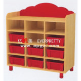 Modern Public Kid Bookshelf, Cheap Wooden Bookcases, Kids Toy Storge School Furniture