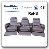 Top Backrest Geniuine Leather Home Theater Furniture (T019)