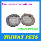 Round Soft Flannel Dog Bed (WY161010)