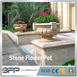 Honed Natural Stone Flower Pot/Vase for Garden Decoration/Landscape Project