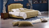 Shunde Home Furniture Nice Modern Leather Soft Bed with Headboard