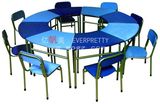 Nursery School Furniture Kids Round Table with Chairs Sf-01k