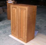 Solid Maple Wood Kitchen Cabinet W3042 with Glazed Finished