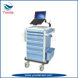 Mobile Hospital and Medical Supply Medicine Cart with Castors